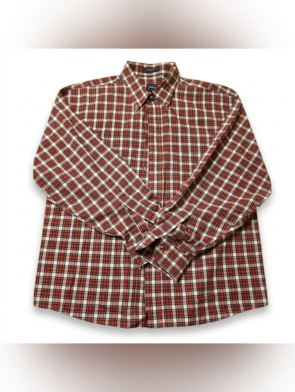 ​VINTAGE 90s Hathaway Private Stock Plaid Shirt - XL. Men.